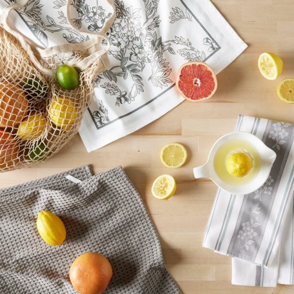 Martha Stewart Printed Iris Kitchen Towel 3-pc Set